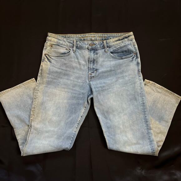 American Eagle Flex Jeans Men’s 36x30 Blue Denim Stretch Straight Fit - Picture 1 of 10